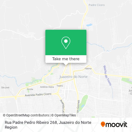 Mapa Rua Padre Pedro Ribeiro 268