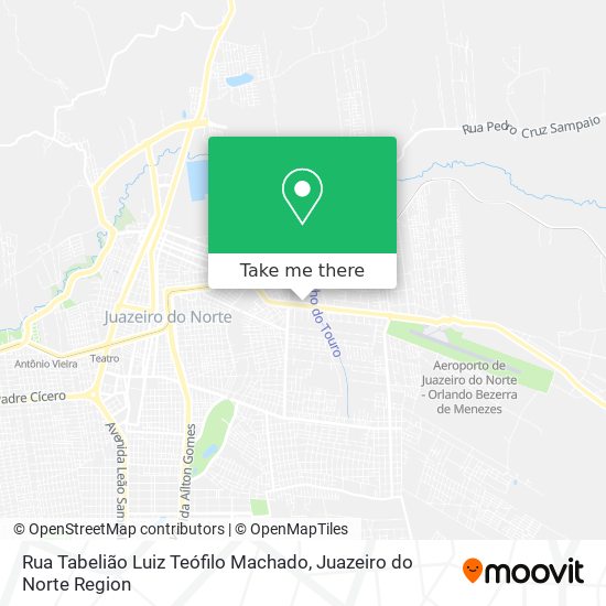 Mapa Rua Tabelião Luiz Teófilo Machado