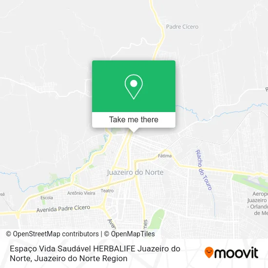 Mapa Espaço Vida Saudável HERBALIFE Juazeiro do Norte