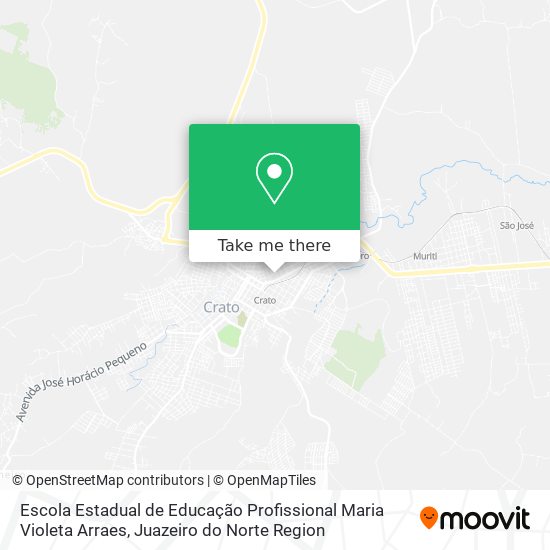 Mapa Escola Estadual de Educação Profissional Maria Violeta Arraes