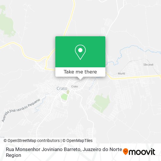 Mapa Rua Monsenhor Joviniano Barreto