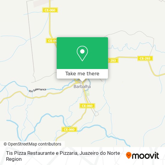 Mapa Tis Pizza Restaurante e Pizzaria