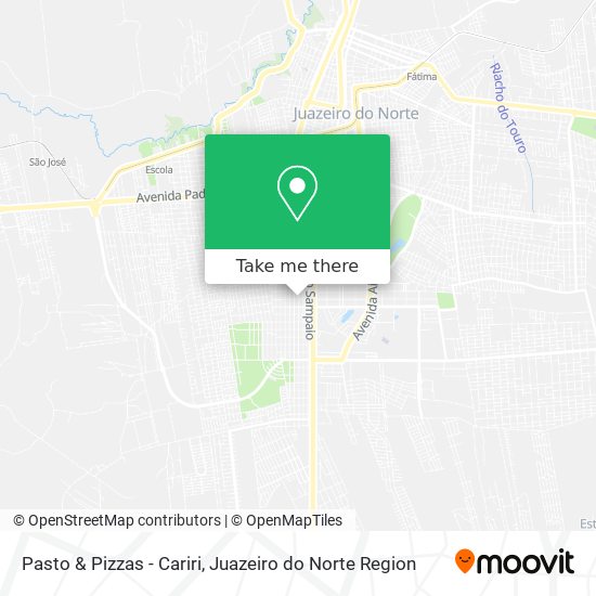 Pasto & Pizzas - Cariri map