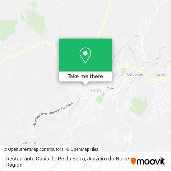 Mapa Restaurante Oasis do Pe da Serra