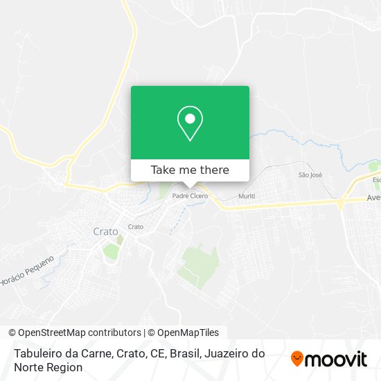 Tabuleiro da Carne, Crato, CE, Brasil map