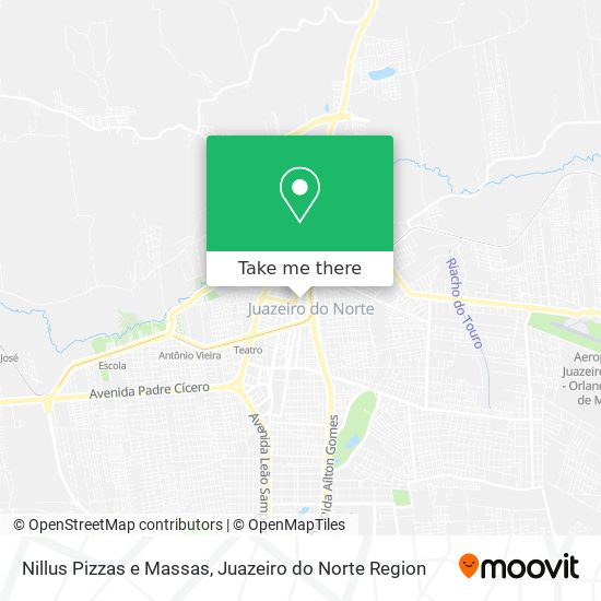 Nillus Pizzas e Massas map