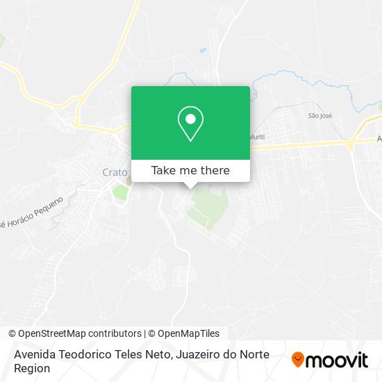 Mapa Avenida Teodorico Teles Neto
