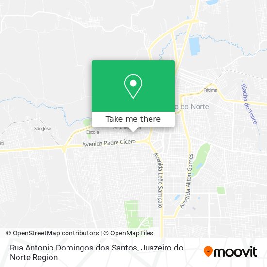 Mapa Rua Antonio Domingos dos Santos