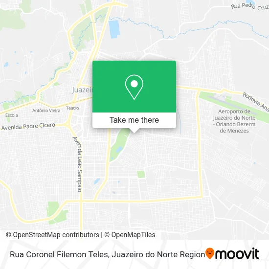 Rua Coronel Filemon Teles map