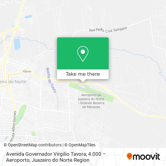 Mapa Avenida Governador Virgilio Tavora, 4.000 – Aeroporto