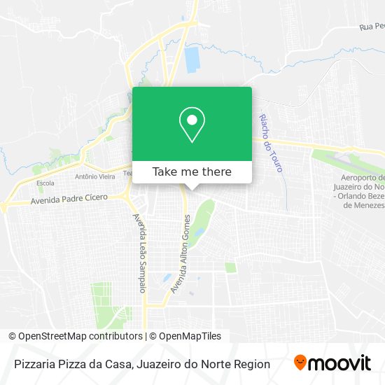 Mapa Pizzaria Pizza da Casa