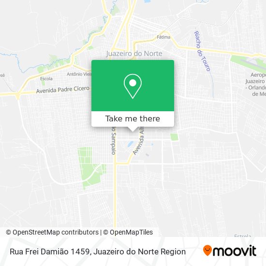 Rua Frei Damião 1459 map