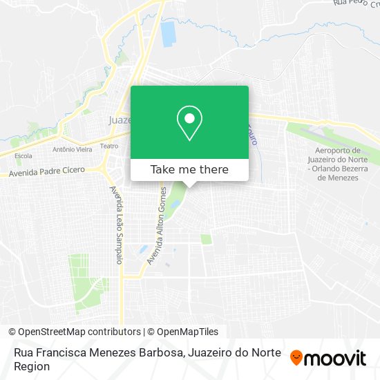 Mapa Rua Francisca Menezes Barbosa