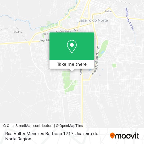 Mapa Rua Valter Menezes Barbosa 1717