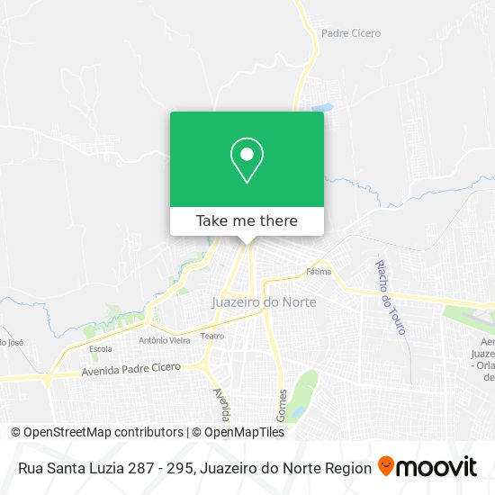 Mapa Rua Santa Luzia 287 - 295