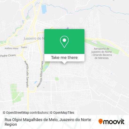 Mapa Rua Olgivi Magalhães de Melo