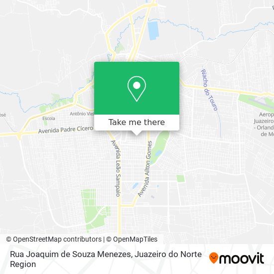 Mapa Rua Joaquim de Souza Menezes
