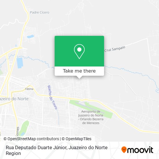 Mapa Rua Deputado Duarte Júnior