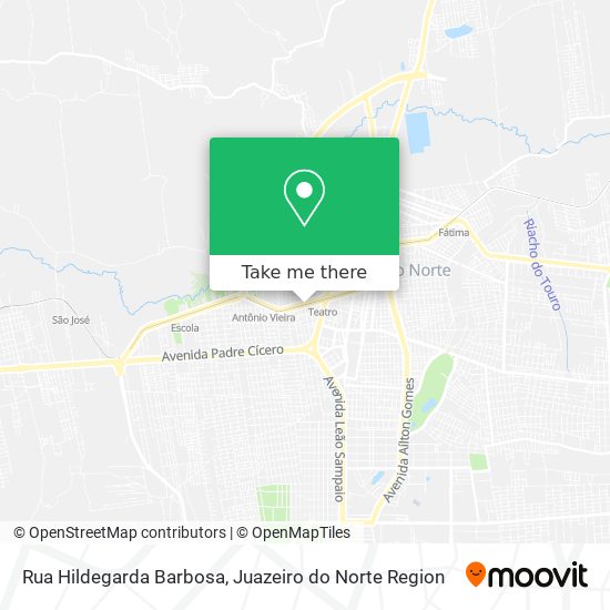 Rua Hildegarda Barbosa map