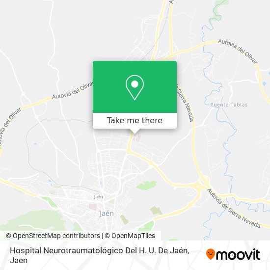 mapa Hospital Neurotraumatológico Del H. U. De Jaén