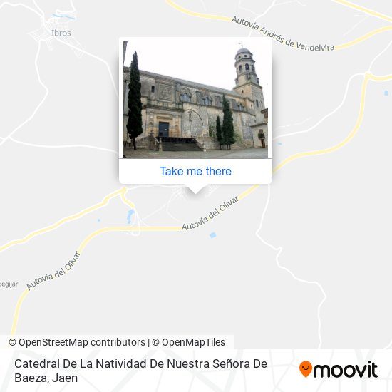 Catedral De La Natividad De Nuestra Señora De Baeza map
