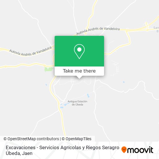 Excavaciones - Servicios Agrícolas y Riegos Seragro Úbeda map