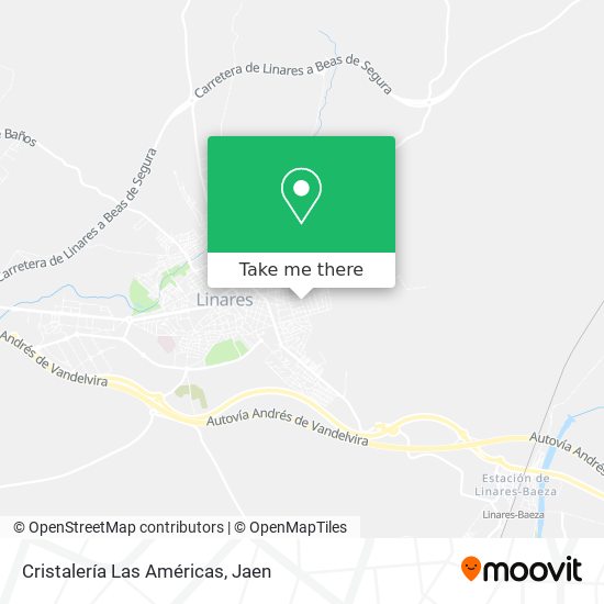 Cristalería Las Américas map