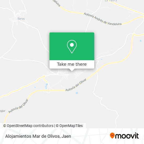 Alojamientos Mar de Olivos map