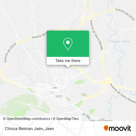 Clínica Beiman Jaén map