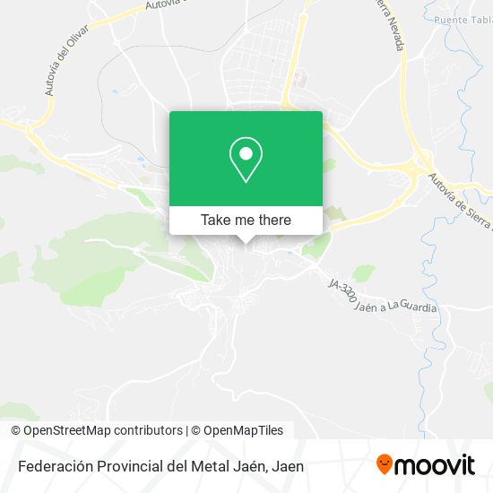 Federación Provincial del Metal Jaén map