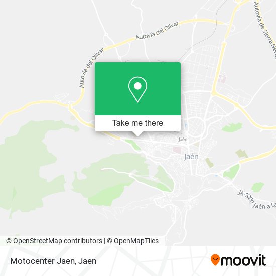 mapa Motocenter Jaen