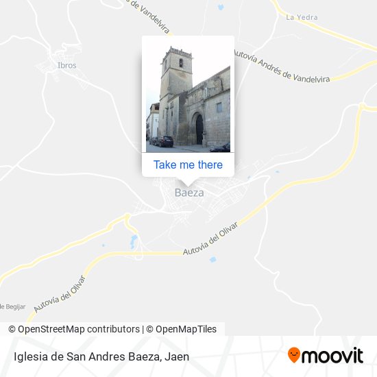 mapa Iglesia de San Andres Baeza