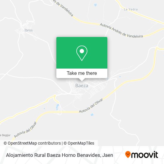 Alojamiento Rural Baeza Horno Benavides map