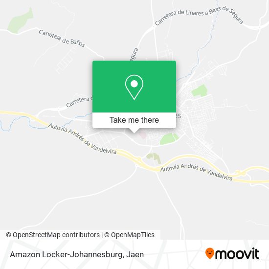 mapa Amazon Locker-Johannesburg