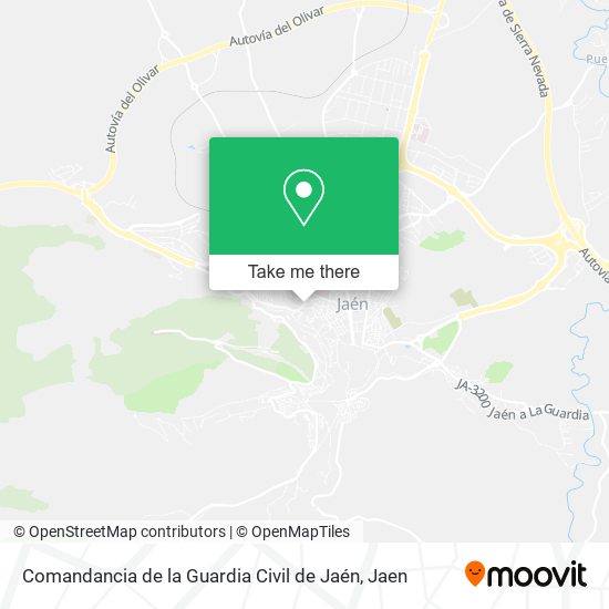 Comandancia de la Guardia Civil de Jaén map