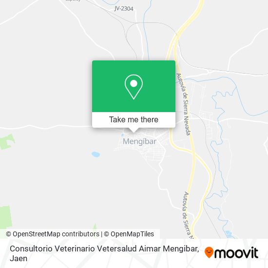 mapa Consultorio Veterinario Vetersalud Aimar Mengibar