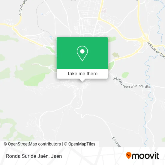 Ronda Sur de Jaén map