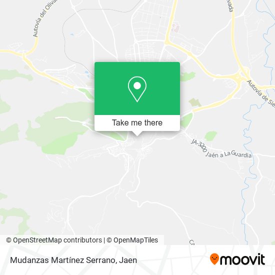 Mudanzas Martínez Serrano map