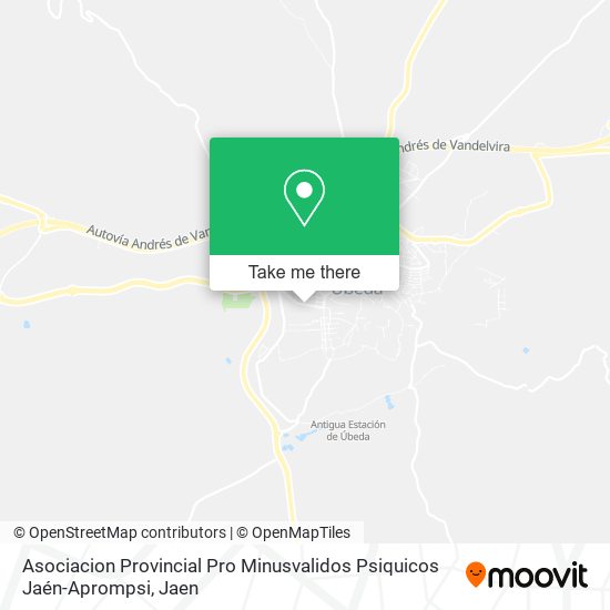 Asociacion Provincial Pro Minusvalidos Psiquicos Jaén-Aprompsi map
