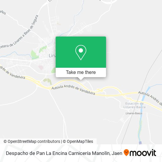 Despacho de Pan La Encina Carnicería Manolín map