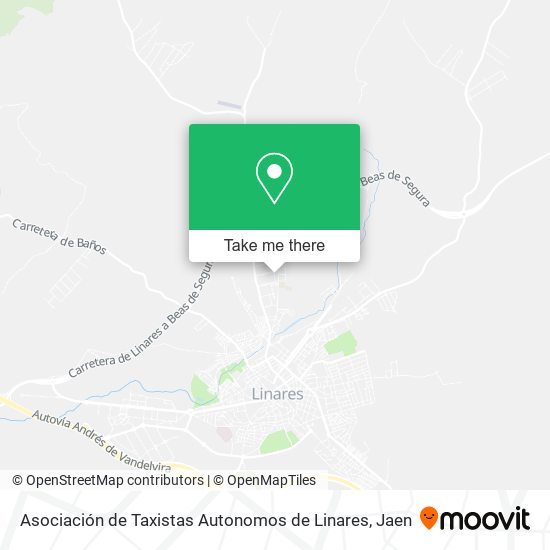 mapa Asociación de Taxistas Autonomos de Linares