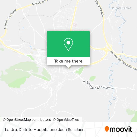La Ura, Distrito Hospitalario Jaen Sur map
