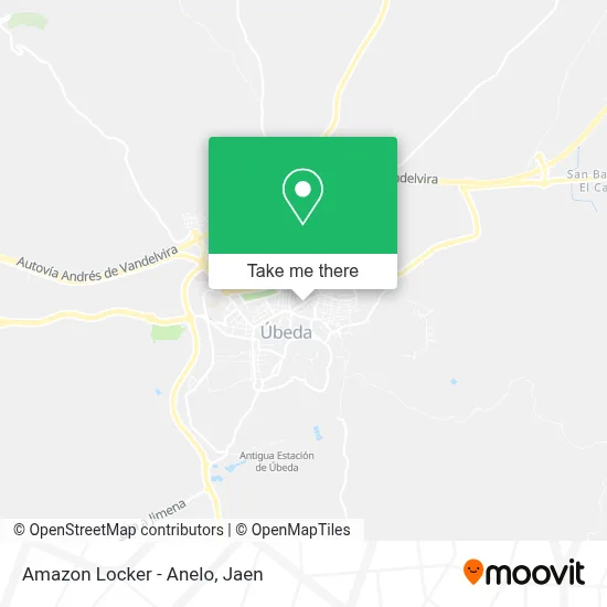 Amazon Locker - Anelo map