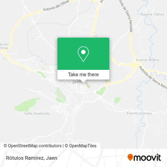 Rótulos Ramírez map