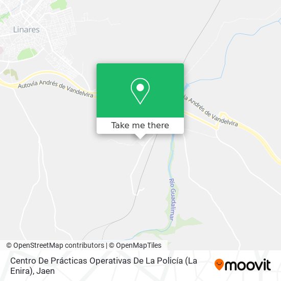 mapa Centro De Prácticas Operativas De La Policía (La Enira)