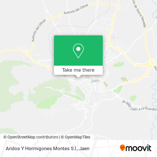 mapa Aridos Y Hormigones Montes S.l.