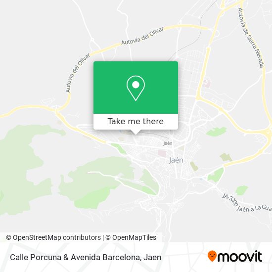 Calle Porcuna & Avenida Barcelona map