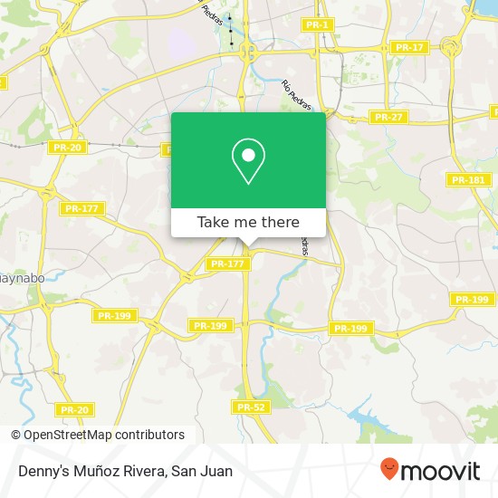 Mapa de Denny's Muñoz Rivera