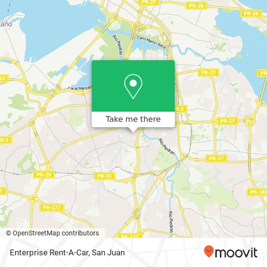 Mapa de Enterprise Rent-A-Car