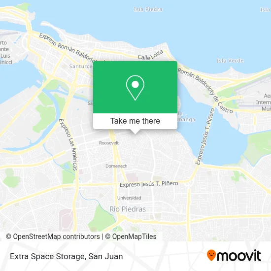 Extra Space Storage map